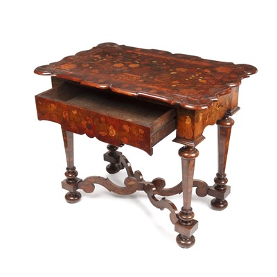 Lot 14 - A 17th/18th century Dutch marquetry inlaid...