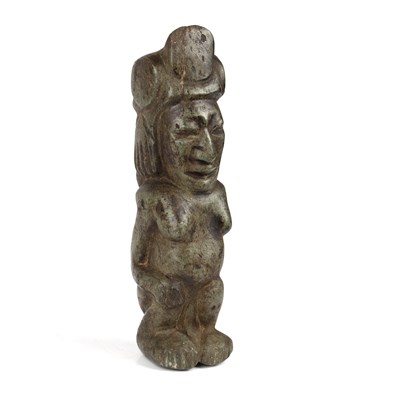 Lot 190 - A south American soapstone sculpture 28cm high
