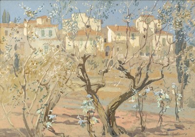 Lot 124 - Charles Oppenheimer (1875-1961) Olive Trees...