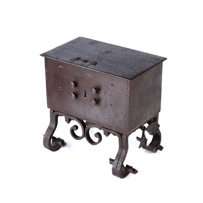 Lot 103 - A late 17th or early 19th century French iron...