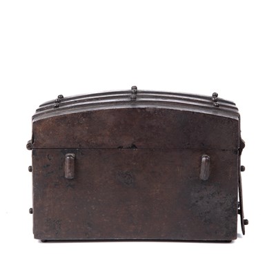 Lot 104 - A 16th century French iron dome topped...