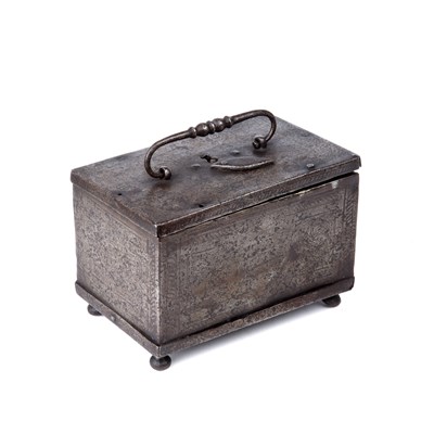 Lot 105 - A 17th century German etched steel table...