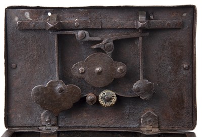 Lot 105 - A 17th century German etched steel table...