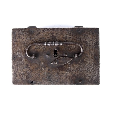 Lot 105 - A 17th century German etched steel table...