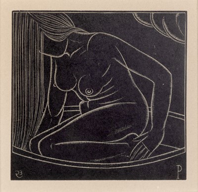 Lot 102 - Eric Gill (1882-1940) Girl in Bath II, 1923...