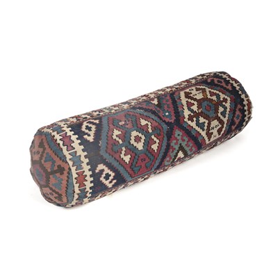 Lot 71 - Kelim cushion 19th Century, of cylindrical...