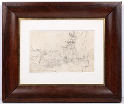 Lot 60 - Attributed to Samuel Bough (1822-1878) Harbour...