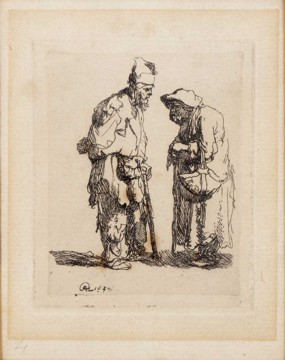 Lot 62 - Rembrandt Van Rijn (1609-1669) Beggar man and...