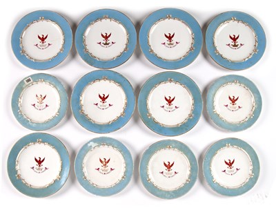 Lot 334 - Royal Worcester collection of armorial plates,...