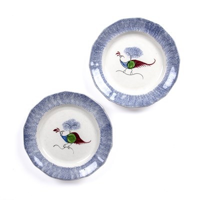 Lot 178 - Two 19th century Staffordshire welsh blue...