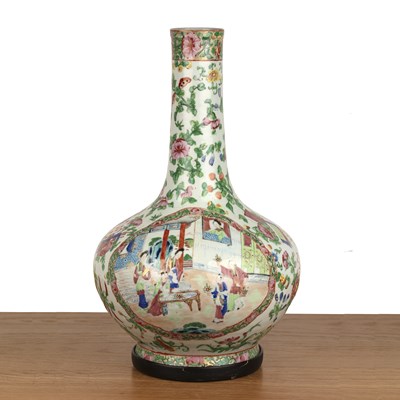 Lot 122 - Canton large bottle vase Chinese, 19th Century...