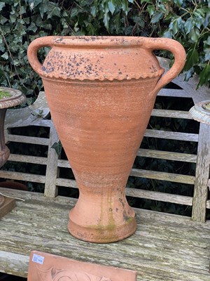 Lot 1572 - A hand-thrown terracotta amphora
