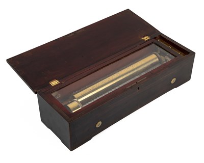 Lot 87 - A late 19th century Swiss music box