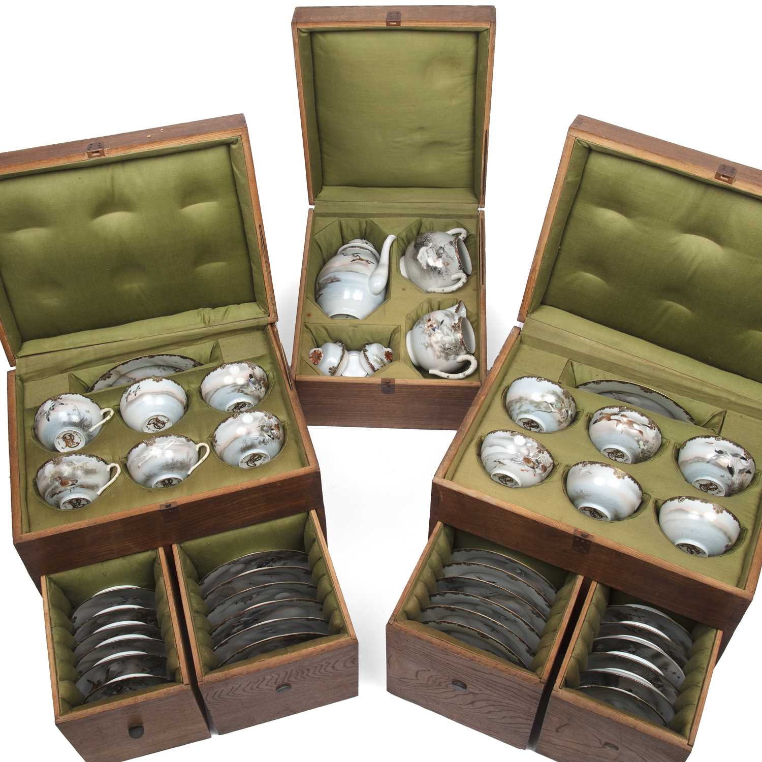 Lot 93 - An early 20th century Japanese eggshell...