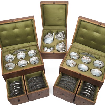 Lot 93 - An early 20th century Japanese eggshell...