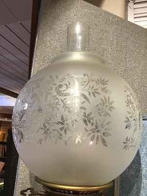 Lot 97 - A Victorian Hinks brass standard lamp with...