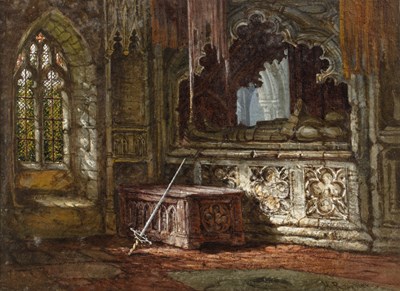 Lot 397 - Margaret Rayner (1837-1920) The Dacre chapel,...