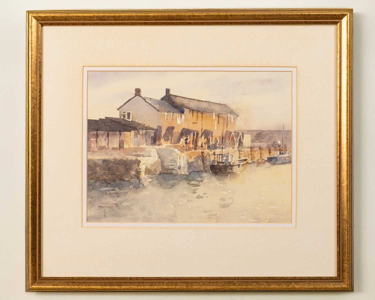 Lot 22 - Tony Herbert (1927-2024) 'Lyme Regis Harbour',...