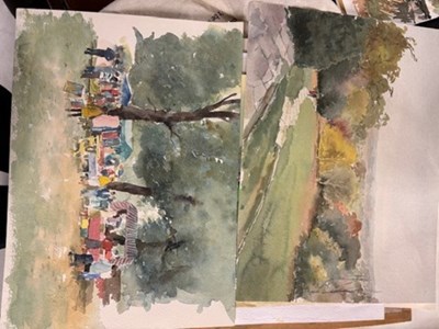 Lot 26 - Tony Herbert (1927-2024) 'Henley Boat Houses',...