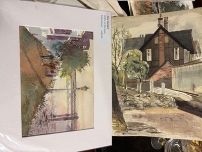 Lot 26 - Tony Herbert (1927-2024) 'Henley Boat Houses',...