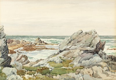 Lot 389 - Hugh Gavin (act. c.1930-1950) Donegal Coast,...