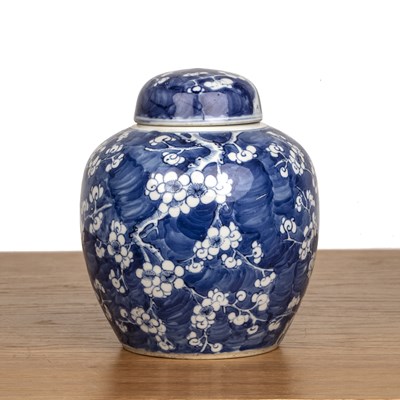 Lot 121 - Blue and white ginger jar Chinese, 19th...