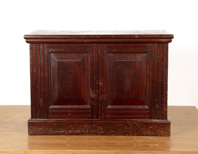 Lot 259 - Numismatist interest Mahogany cased coin...