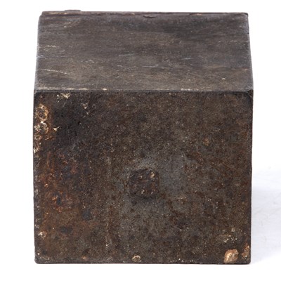 Lot 106 - An 18th century iron wall mounting safe with a...