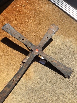 Lot 107 - An early antique iron Corpus Christi crucifix...