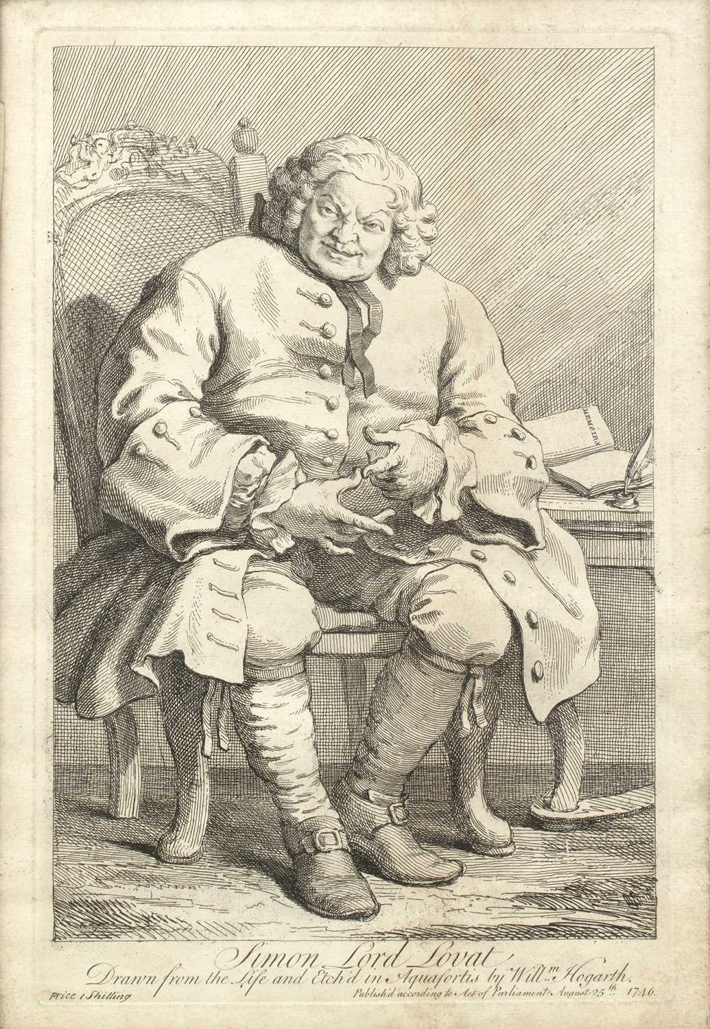 Lot 46 - William Hogarth Simon, Lord Lovat, etching, 36...