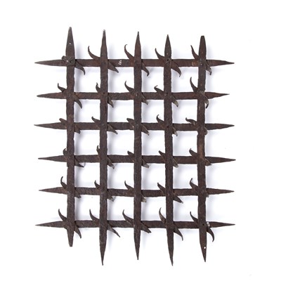 Lot A 15th/16th century Italian iron window grille...