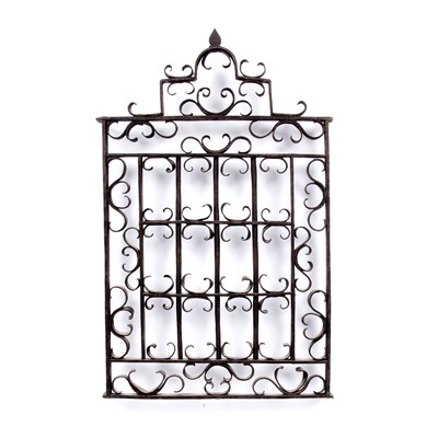 Lot 113 - An 18th century wrought iron niche window...