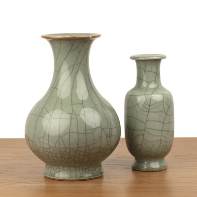 Lot 150 - Two Guan-type vases Chinese, 20th Century one...