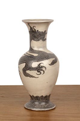 Lot 132 - Glazed baluster vase Chinese, 20th Century...