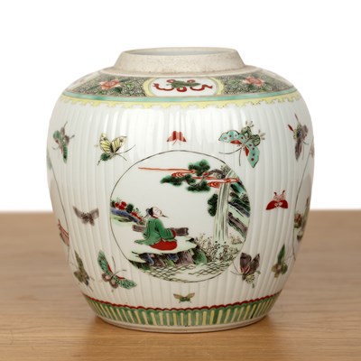 Lot 136 - Famille verte ginger jar Chinese, 19th/20th...