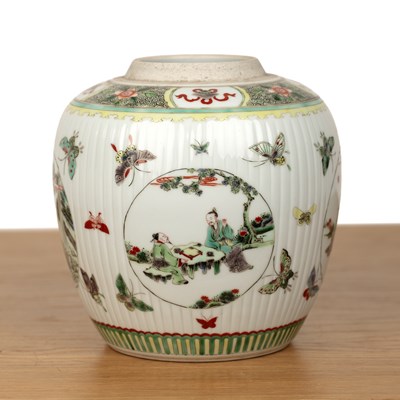 Lot 136 - Famille verte ginger jar Chinese, 19th/20th...