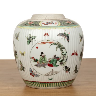 Lot 136 - Famille verte ginger jar Chinese, 19th/20th...