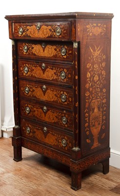 Lot 5 - Marquetry escritoire Dutch, Late 18th/Early...