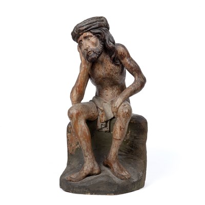 Lot 120 - A 15th/16th century Bavarian carved limewood...