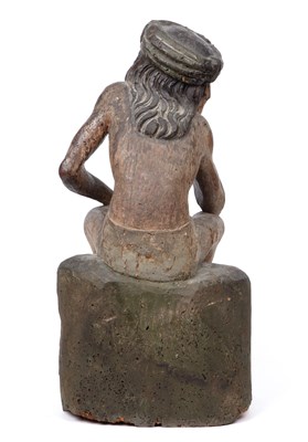 Lot 120 - A 15th/16th century Bavarian carved limewood...