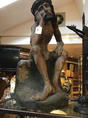 Lot 120 - A 15th/16th century Bavarian carved limewood...