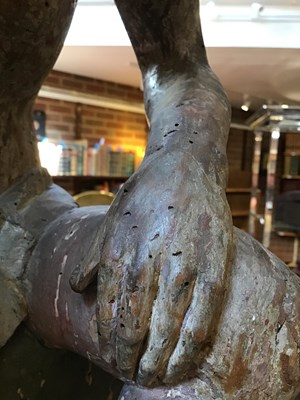 Lot 120 - A 15th/16th century Bavarian carved limewood...
