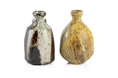 Lot 773 - Lisa Hammond (b.1956) Two bottle vases one...