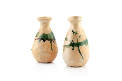 Lot 610 - Shiro Tsujimura (b.1947) Two bottle vases with...