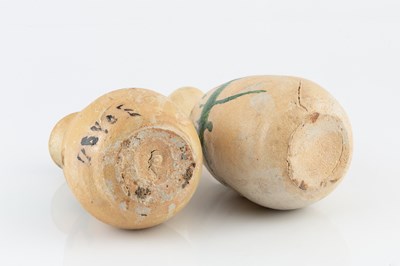 Lot 610 - Shiro Tsujimura (b.1947) Two bottle vases with...