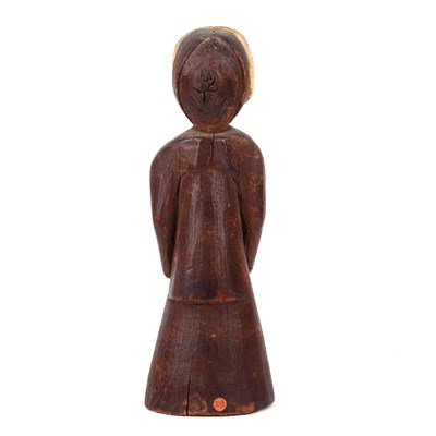 Lot 129 - A Tlingit wood carved figure circa 1900 north...