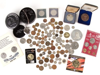 Lot 221 - Collection of various coins To include:...