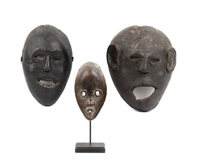 Lot 215 - A small antique African Dan mask 9cm wide 16cm...