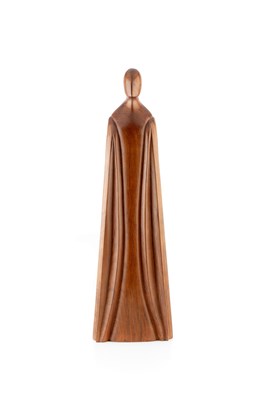 Lot 884 - Modern School Tall figure carved wood 55.5cm...