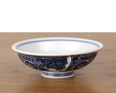 Lot 140 - Blue and white bowl Japanese, 18th Century...